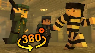 360° Video || JailBreak - Minecraft VR