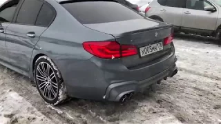 Шикарный звук выхлопа bmw g30 !