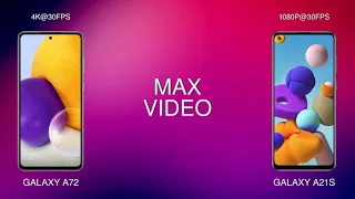 Samsung Galaxy A72 vs Samsung Galaxy A21s comparison