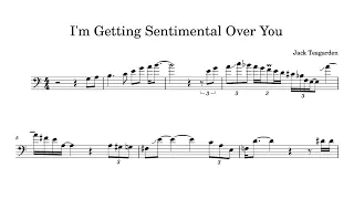 I'm Getting Sentimental Over You - Jack Teagarden trombone solo transcription