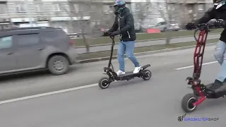 RACING Electric scooters Ultron T108 VS Ultron T128 2020 cruising electric transport test drive