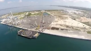 SpaceX Falcon 9 CRS8 Booster at Port Canaveral