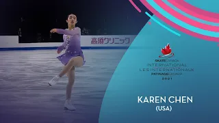 Karen Chen (USA) | Women FS | Skate Canada International 2021 | #GPFigure