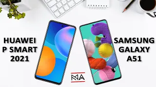 HUAWEI P SMART 2021 vs SAMSUNG GALAXY A51 | ANIMATED COMPARISON!