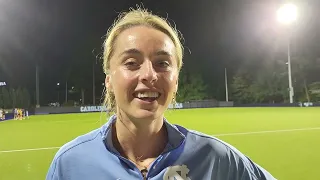 Erin Matson talks about a #UNC victory over Michigan in her head-coaching debut.