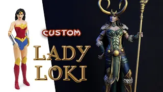 Custom Lady Loki comic version base Wonder Woman| Sculpture timelapse | Escultura Lady Loki