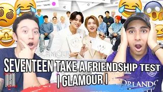 SEVENTEEN (세븐틴) Take a Friendship Test | Glamour | REACTION