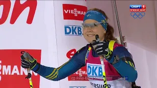 БИАТЛОН. КМ 2013-14. Эстерсунд (Швеция). Женщины. Спринт 7,5 км. (Спорт 1). 29.11.2013. 1080i.