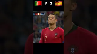 Portugal vs Spain 3 - 3 | Cristiano Ronaldo last minute drama | FIFA worldcup 2018 #football #cr7