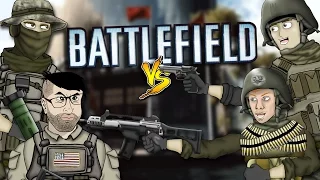 Battlefield Friends Funny Moments - Obliteration Battle, Helicopter Headbutt, Elevator Killer!