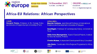 Europe from Outside Seminar "Africa-EU Relations: African Perspectives"