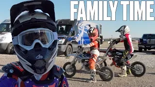 LITTLE BROTHER TEACHES BIG BROTHER HOW TO RIDE A DIRT BIKE FOR THE FIRST TIME