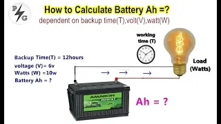 How To Calculate Battery Capacity - Ah / Dependent On Backup Time (t),Volt (v), Watt (w) | POWER-GEN