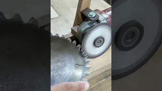 Impress DIY woodworking Tool Saw Blade Sharpening #woodworking #shorts #trending