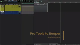 Pro Tools to Reaper - a setup guide