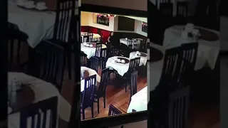 Waitress can't stop causing accidents at her job *CLUMSY*