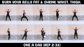 10 BURN YOUR BELLY FAT & SHRINK WAIST THIGH (AEROBIC TABATA)