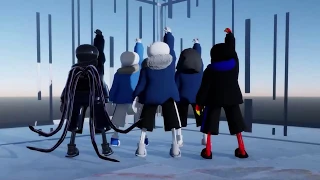 【Undertale AU MMD】The bad guys' dance《一骑当千》