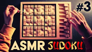 ASMR PUZZLE Wooden Sudoku Solving (n°3) 😴WHISPERING