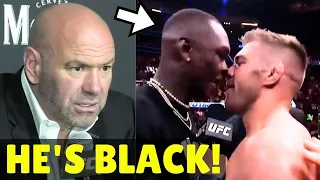Dana White REACTS To Israel Adesanya Using N Word During Faceoff With Dricus Du Plessis...