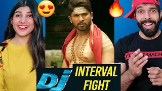 DJ Action Scene Allu Arjun | South Indian Hindi Dubbed Best Action Scene Reaction video