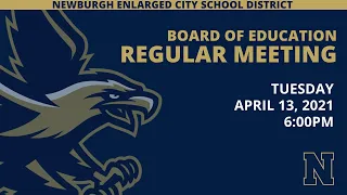 BOE Regular Meeting - April 13, 2021