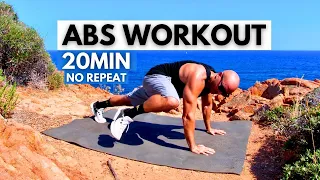 Abs Workout 20 Min NO REPEAT / 40/10 / Full Abs