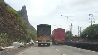 Making way through HEAVY VEHICLES on the Mumbra Bypass [TIMELAPSE]