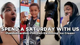 Spend a Saturday with Us: Paddleboarding, Football Game, Swimming & Ice Cream! | The Beal Family