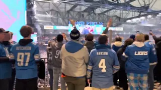 Detroit Lions fans celebrate first playoff win in 32 years