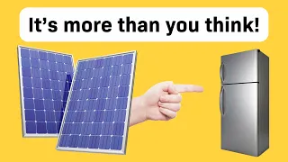 How Many Solar Panels To Run a Fridge/Freezer?