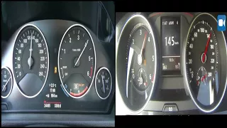 Bmw 320d vs  VW Golf GTD  0-200