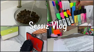 7. Sınıf Ders Çalışma Günlüğüm 🍭☕️ | sessiz Vlog ,nesquik - Sütlü Kahve ✨❄️