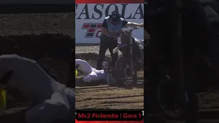 Geerts Crash | GP Finland #motocross #mxgp #geerts #crash #mx2