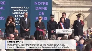 Heroes of Notre Dame fire honored