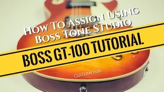Boss GT-100 Tutorial│How To Set Up Assigns Using Boss Tone Studio.