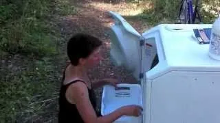 How We Do Laundry Off Grid With a Bike Powered Washing Machine