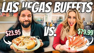 Most Expensive vs. Least Expensive Las Vegas Buffet! (Bacchanal Buffet & Garden Buffet)