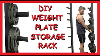 DIY Weight Plate Storage Rack | How To Build | Home Gym | Design, Fab, Options | Wall Mount Olympic