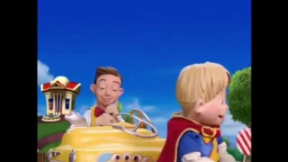 Cancion mio lazy town pero cada vez que dice mio stingy cambia   de voz