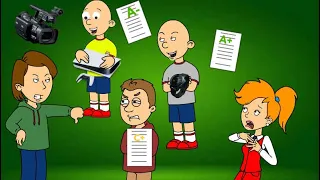 Classic Caillou Cheats On His Mid-Term Exam