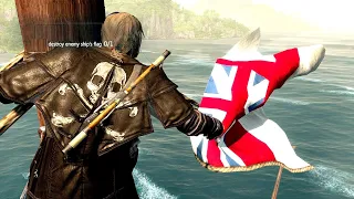 Assassin's Creed 4 Black Flag Pirate Cloak Outfit Rampage & Naval Combat PC Gameplay