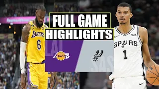 San Antonio Spurs vs Los Angeles Lakers FULL Game Highlights | December 15, 2023