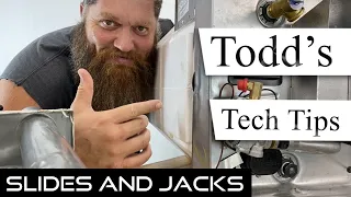 Cleaning and lubricating RV JACKS and SLIDES