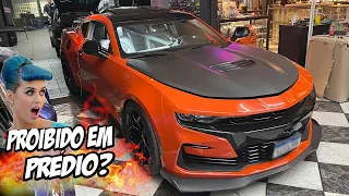 PROIBIDO EM PRÉDIO? - CAMARO FIFTY FUÇADO COM RONCO QUE DISPARA ALARMES - CANAL 7008FILMS