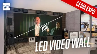 Projectors are dead. Micro LED Video Wall Display Home Theater Demo | CEDIA Expo