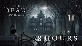 Rainy Night at the Manor Ambience 🌧️🖤😴👻 |  The Dead of Night Manor | 8 HOURS of Rain & Thunder