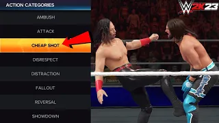 ALL Cheap Shot Cutscenes In WWE Universe Mode | WWE 2K23