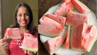 Watermelon Ice-cream Recipe | 3 Ingredient ice-cream recipe 😋 | Story time - coco got sick 🥺