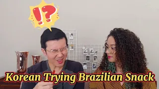 Korean trying Brazilian snacks (International Couple)[English sub, Portuguese sub]